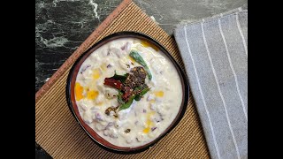 Potato raitaAloogadde mosaru gojjuPotato yogurt salad  an ingredient that makes it extra special [upl. by Dulce]