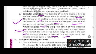 Chapter 9 Domains of Artificial intelligence Class V Computer codebot [upl. by Hayotal]