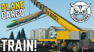 Plane Fuselage LOADED Onto TRAIN  Stormworks Build and Rescue [upl. by Yurt959]