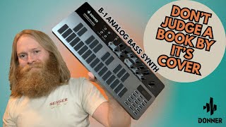 First Impressions Of The B1 Analog Bass Synth amp Donner Music Co [upl. by Leanahtan]