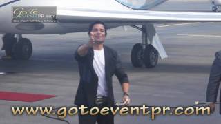 Chayanne a su llegada a Puerto Rico quot8 de Febrero de 2011quot [upl. by Dammahum]