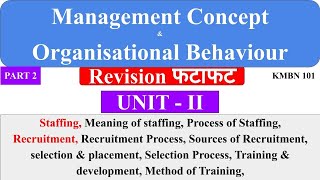 4 management concepts and organisational behaviour  aktu mba notes aktu mba classes  dwivedi [upl. by Mehala]