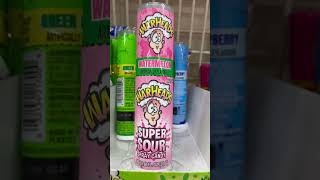 😋 WARHEADS SUPER SOUR SPRAY CANDY MELON FLAVOR shorts shortvideo warheads sourcandy trending [upl. by Ycnaffit656]