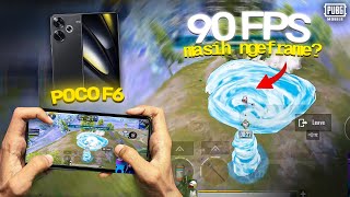 TEST BERMAIN PUBG MOBILE 90 FPS DI POCO F6 APAKAH MASIH NGEFRAME   POCO F6 PUBG TEST [upl. by Downall]