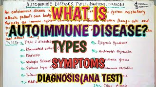 What is autoimmune diseaseTypesSymptoms and diagnosis of autoimmune diseasesIn Hindi amp Urdu [upl. by Carbo]