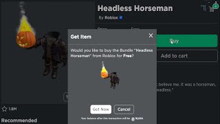 The FREE Headless Horseman Incident EXPLAINED ROBLOX GONE WRONG [upl. by Neira523]