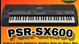 Yamaha PSRSX600 Keyboard  Review amp Demo [upl. by Egnalos645]