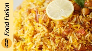 Chana Biryani Recipe by Food Fusion [upl. by Nesto54]