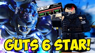 New Guts 6 Star Does Insane Damage  All Star Tower Defense Showcase [upl. by Ralina825]