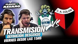 EN VIVO CON AZZARO GIMNASIA LP vs COLÓN ¿QUIÉN DESCIENDE [upl. by Kutzer]