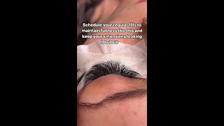 Lash V  This is why you should get regular lash extension infills full fabulous lash goals [upl. by Atin]