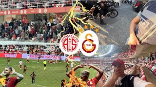 Antalya vs Galatasaray Stad vlog Iptal Gol Kavga Istifa sesleri [upl. by Elconin437]