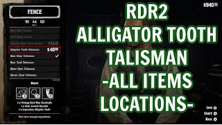 RDR2 ALLIGATOR TOOTH TALISMAN [upl. by Enail]