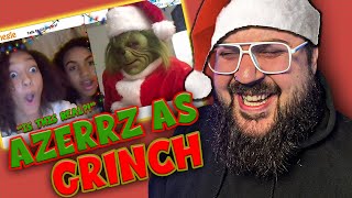 Azerrz becomes The GRINCH for Christmas Reaction Omegle Trolling [upl. by Anatole]