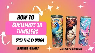 How to 3D tumbler Sublimation 3D Tumbler Wrap Beginner Friendly [upl. by Atikehs]