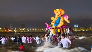 Mumbai Ganpati Visarjan 2019 At Girgaon Chowpatty  TEJUKAYA CHA RAJA  Mumbai Ganesh Visarjan 2019 [upl. by Nomyar]