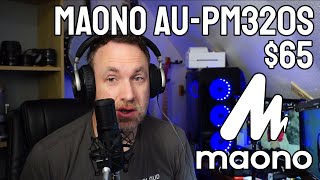 MAONO AUPM320S XLR Condenser Microphone Kit Voice Samples and Review  Great Budget Mic [upl. by Sacha368]