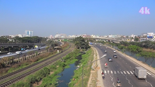 Kuril Flyover Dhaka Bangladesh In 4K [upl. by Ahsad]