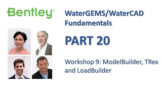 WaterGEMSWaterCAD Fundamentals Part 20 Workshop 9 ModelBuilder TRex and LoadBuilder [upl. by Ingrid]