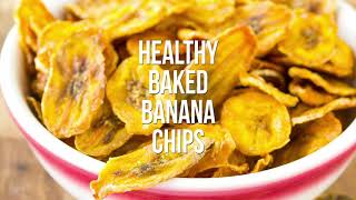 Healthy Baked Banana Chips Recipe ⁠ [upl. by Eriuqs]