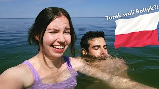 TUREK woli POLSKIE morze 🇵🇱 🇹🇷 Sarbinowo VLOG  Kawa po turecku [upl. by Molly]