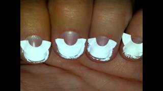 Easy DIY French Manicure using hole reinforcements [upl. by Assil]