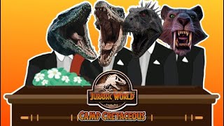 Jurassic World Camp Cretaceous Seasons 14  Coffin Dance Meme Song Cover [upl. by Ahsekan]