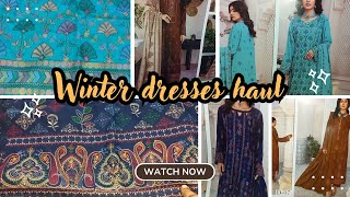 Winter dresses shopping haul  Life with Tahira [upl. by Muirhead]