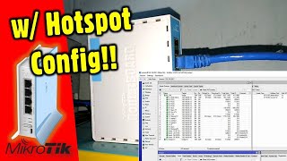 HOW TO CONFIGURE MikroTik hAP lite  Complete StepbyStep  with Bandwidth Management amp Hotspot [upl. by Rizas]