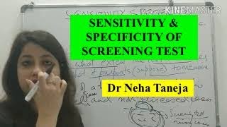 Screening tests Sensitivity Specificity PPV NPV Validity of Screening Test PSM lectNEETPG [upl. by Thynne]