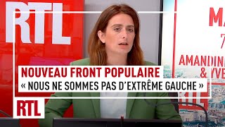 Nouveau Front populaire  quotNous ne sommes pas dextrême gauchequot [upl. by Grevera]