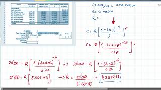 AMORTIZACIÓN  INTRODUCCIÓN Y CONCEPTOS  MATEMÁTICAS FINANCIERAS  EJ 1 [upl. by Jenni756]