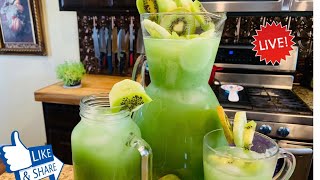 Limonada de kiwi 🥝 pepino 🥒 y limón 🍋SÚPER FÁCIL Y REFRESCANTE En Vivo 🔴 [upl. by Oitaroh]