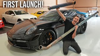 992 Turbo S Titanium Exhaust Install [upl. by Aiuqenehs333]