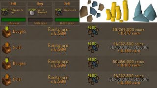 F2P Flipping  Runite Ore Made Me So Much Money [upl. by Arlena]