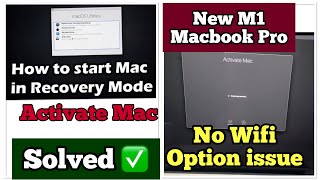 How to Activate Mac No Wifi Issue SOLVED ✅ MacBook Pro Setup and Recovery Mode Option [upl. by Kassia880]