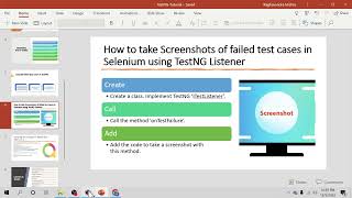 How to capture Screenshots for failed test cases in Selenium using TestNG Listeners [upl. by Niwled]