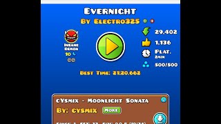 EVERNIGHT INSANE DEMON Geometry Dash [upl. by Almeda]