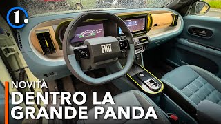 Gli INTERNI della Fiat GRANDE PANDA  Bagagliaio spazio infotainment qualità [upl. by Atela399]