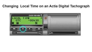 How to change the local time on the Actia Digital Tachograph [upl. by Anisamot]