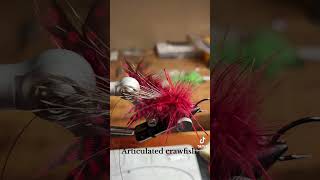 Fly patterns articulated crawfish fishingflyfishingbassfishingbass [upl. by Avevoneg]