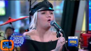 Elle King Exs amp Ohs  LIVE Good Morning America 2016 Jan 06 [upl. by Arria]