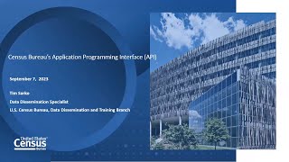 The Census Bureaus Application Programming Interface API [upl. by Averill13]