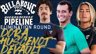 Dora Huscenot deVault  Billabong Pro Pipeline 2023  Elimination Round Heat Replay [upl. by Jepum684]