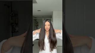 Straightening curly hair hairtutorial curlyhair howtostraightencurlyhair shinyhair straighthair [upl. by Llerdna]