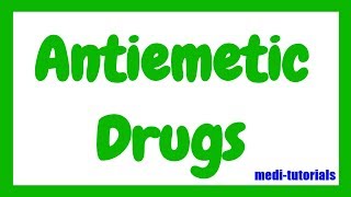 Antiemetic Drugs  Medi Tutorials [upl. by Ffirahs]