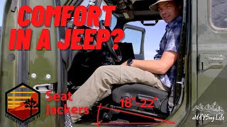 Comfortable Overlanding  Quick fix for pain in the seat Solved by Desert Does It Seat Jackers [upl. by Burkley]