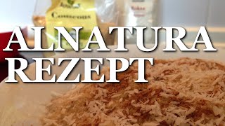 Alnatura Rezepte  Couscous mit Buttermilch  Banane  Zimt  Kokos  schnelle Rezepte 5 Minuten [upl. by Yellah]