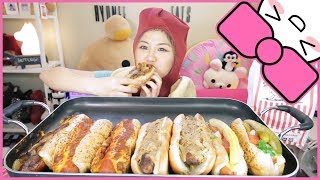 JUMBO HOT DOGS  MUKBANG [upl. by Nnahaid]