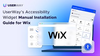 WIX Accessibility Manual Install  UserWay Installation Guide [upl. by Potter776]